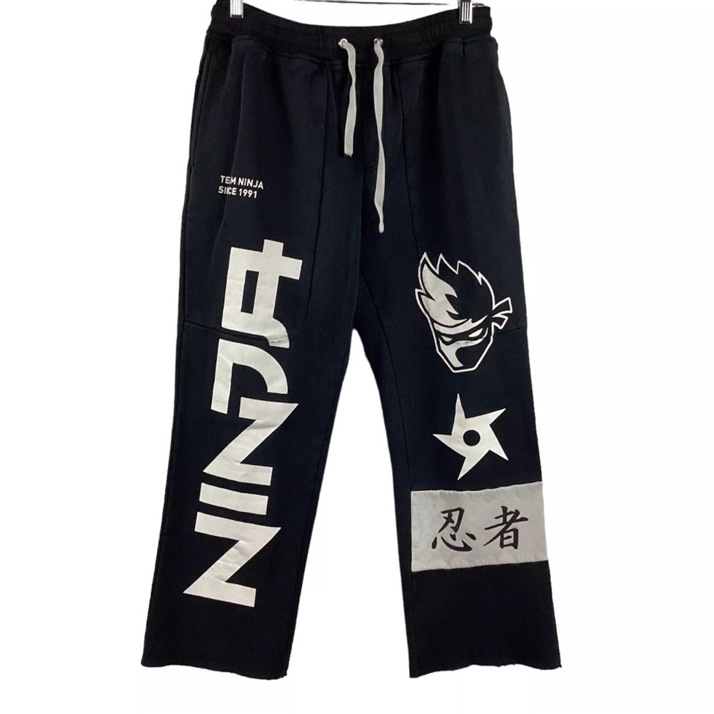 Team Ninja Sweatpants Men’s Size XL Black Graphic